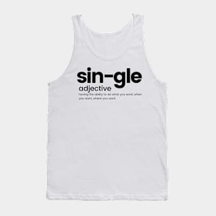 Single Valentine Shirt Tank Top